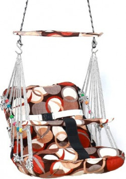 VRAJVANI Cotton Swing Chair for Kids Cotton Large Swing(Multicolor, Knock Down)