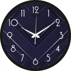 siya trading Analog 25 cm X 25 cm Wall Clock(Light Blue, With Glass, Standard)