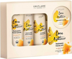 Oriflame LOVE NATURE RADIANCE FACIAL KIT FOR ALL SKIN TYPES(4 x 106.25 ml)