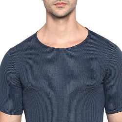 Rupa Men's Regular T-Shirt (Jon RHFS Vest_Blue 2XL)