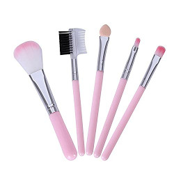 DeoDap Professional Cosmetic Makeup Soft Brushes Set 5pcs, Best Foundation Face Powder Blush Eyebrow Eyeshadow Blending Make Up Beauty Brush