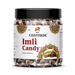 CHATOKDE Imli Candy, Khatti, Methi Imli, Tamarind Twist Candy, Tamarind Candy (300g) [JAR PACK]