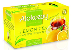 Alokozay Premium Tea Lemon Tea Pure Ceylon Black Tea 25 Sachets, 50g