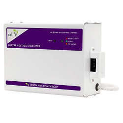 EzLife EZ-500 2 Ton AC Stabilizer [LED Indicator] - Upto 2 Ton AC (Working Range: 170V-270V / 50 Hz), White