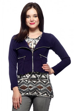 GRITSTONES Navy Short Jacket-GSJKT246NVY-L