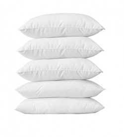 PumPum Ultra Soft 5 Piece Hollow Fiber Pillow Set - 16"x24" Inch,White (1624pillow5)