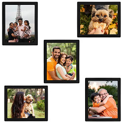 ABOUT SPACE Magnetic Photo Frames - Pack of 6 Fridge Photo Frames-Personalized Photo Fridge Magnet Holds 6 x 4 Inch Photos, Pictures, Images - Frames for Fridge Decor & Steel Surfaces (Pack of 6)