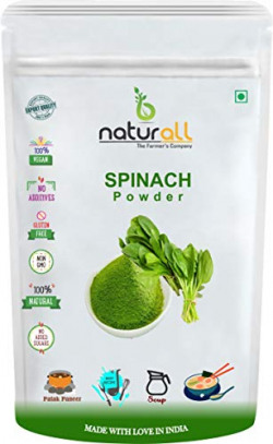 B Naturall 100% Green Spinach Leaf Powder (Palak Leaf Powder) -100 GM by B Naturall