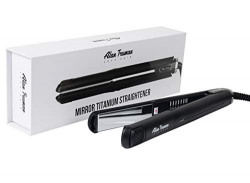Alan Truman Professional Mirror Titanium Straightener (Black)