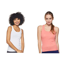 Jockey Women's Cotton Racerback Tank Top Pack of 2