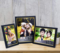 AJANTA ROYAL Table and Wall Photo Frame : A-189(3 - Size Set)
