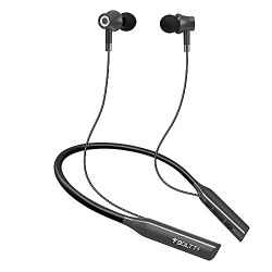 (Renewed) Fire-Boltt Echo 1400 Neckband 40 Hour Playtime in Ear Bluetooth Earphones with Explosive Sound, Google and Siri Assistance, IPX5 Waterproof and Noise Cancelling Mic (Grey)