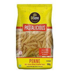 DiSano Penne Pasta, 500gm, 100% Durum Wheat, No Maida, High Protein & Fiber
