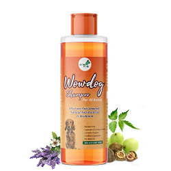 WOW DOG Dog Shampoo Anti-Bacterial & Anti-Dandruff with Organic Natural Neem & Lavender Essential Oils 200 ml