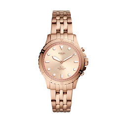 Fossil Fb-01 Hybrid Smartwatch Analog Gold Dial Women's Watch-FTW5070