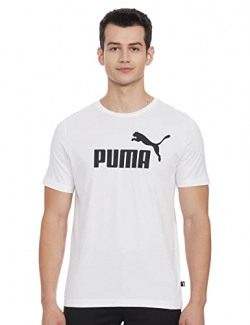 Puma Men's Printed Regular Tee (58666602 White M)