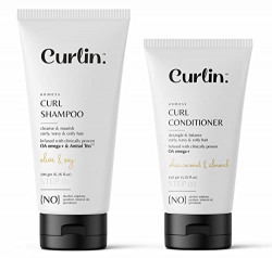 Curlin Curly Hair Shampoo (200g) + Conditioner (150g) - Pack of 2