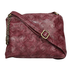 (Butterflies Women Sling Bag (Burgundy) (BNS 0710BGD)