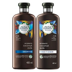 Herbal Essences Coconut Milk SHAMPOO- For Hydration- No Paraben, No Colorants, Nogluten , 400ml And Herbal Essences Coconut Milk CONDITIONER- For Hydration- No Paraben, No Colorants, Nogluten , 400ml