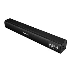 Honeywell Moxie V2000 10W Wireless Bluetooth V5.0 Soundbar, 5.0 Stereo Sound, Deep Bass, 52mm*2 Drivers, 15Hrs Playtime, TWS, 1200 mAh Battery, Multiple Connectivity via SD Card, Audio Jack & USB