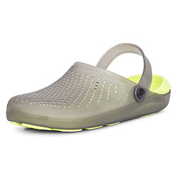 Kraasa Men's Comfort Breath Clogs | Comfortable Slipon Beach Sandals |Lightweight Slipper| Waterproof Casual Sandals for Men Green UK 11
