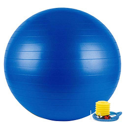 divinezon Inflatable Gym Ball For Total Body Fitness, Abdominal Toner - Diameter 75Cm