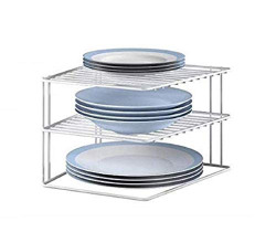 Callas Vinyl Corner Rack Shelf - White
