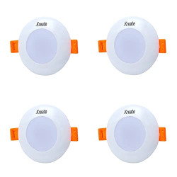 .Kreate 3W LED Junction Downlight (Pack of 4, Cool Day Light)
