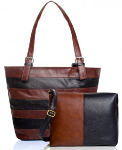 Mammon women's multicolored handbag combo (set of 2)