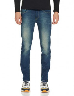 Colt by Unlimited Men's Skinny Fit Jeans (CLPDNME00022B19_Blue Dark Stone' _32)