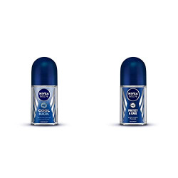 NIVEA Men Roll-On Deodorant, Cool Kick, 50ml & NIVEA Men Deodorant Roll On, Protect & Care, 50ml