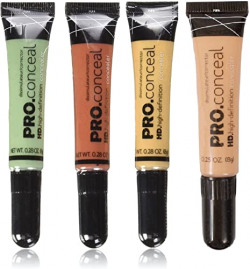 Ovking HD Pro Conceal (Concealer) dissimulateur/ Corrector (Pack of 4, Green, Beige, Orange, Yellow)