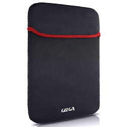 GIZGA essentials 14.1 inches Protective Reversible Laptop Sleeve (Black + Red)