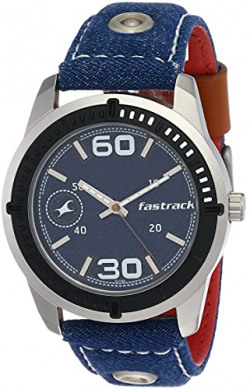 Fastrack Denim Analog Blue Dial Men's Watch-NN3189KL02
