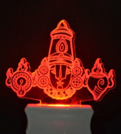 Zulka Get Your Traditions The Temple 3D illusion Night Lamp is Extremely cool and 3D illusion Design Night Lamp(12 cm, Clear)