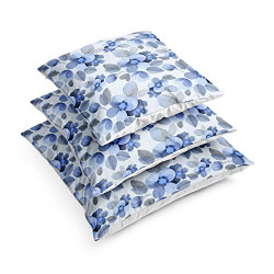 ArtzFolio Summer Flowers Cushion Cover Throw Pillow Velvet Fabric 12x12inch (30x30cms); Single; Without Filler