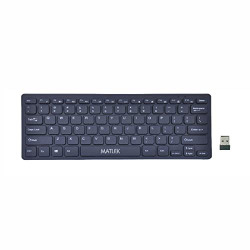 Matlek Wireless Keyboard | 2.4 G Connect | Works with - Windows, MAC, Android | Slim and Portable