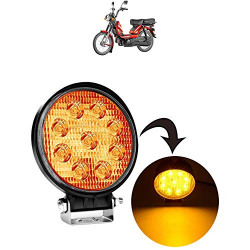 Kandid Universal 9 LED Fog Light High Beam Headlight for Heavy Duty Super XL