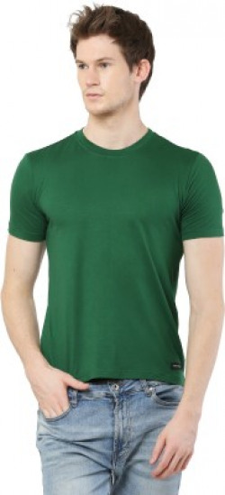 AMEYS ALMUDA Solid Men Round Neck Green T-Shirt