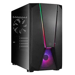 SilverStone FARA V1M PRO, Micro-ATX, Chassis, ARGB, Steel mesh, Tempered Glass, Black, SST-FAV1MB-PRO, Medium