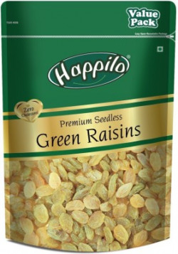 Happilo Premium Seedless Green Raisins Value Pack Raisins(500 g)