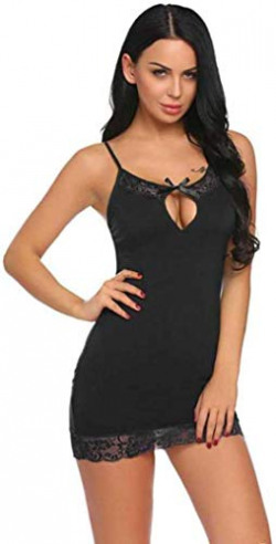 Trendskart Women Innerwear Lingerie for Women Sexy Lingerie for Honeymoon Sexy| Lingerie Set |Babydoll Nightwear|Lingeries for Women Black