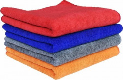 AUTOSITE Microfiber Vehicle Washing  Cloth(Pack Of 4, 460 GSM)