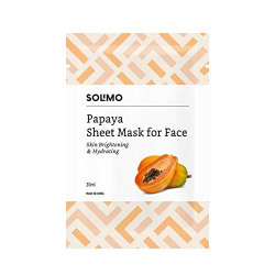 Amazon Brand - Solimo Solimo Papaya Sheet Mask for Face
