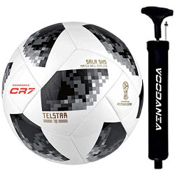 Avatoz felota 1 Football 1 Pump for All Round Performence for Grass Feild, Size: 5 (PU , Multicolor)