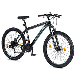 Lifelong Conqueror Freeride Shimano Gear Cycle,26T Steel MTB Unisex Cycle with 21 Speed|Dual Disc Brake|Frame Size: 18"|85% Assembled|Pan India Installation(Ideal for Unisex Adults)