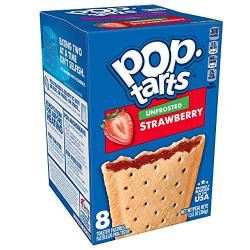 Pop Tarts Kellogg's Pop Tarts (Strawberry - Unfrosted, 384)