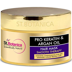 StBotanica Pro Keratin & Argan Oil Hair Mask 200ml - Intensive Conditioning For Dry, Damaged, Color Treated Hair