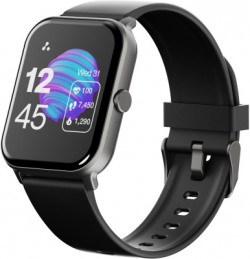 Ambrane Wise-Eon 1.69" Lucid Display,bluetooth calling Smartwatch(Black Strap, Regular)