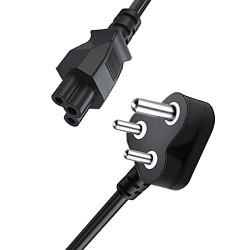 1.5Meter Laptop Charger Power Cable Cord 3 pin Laptop Computer/LCD/Video Games/Notebooks/Printers/Smps Lack TFT CRT Monitors Charger Power Cable Cord- 3 Pin Adapter